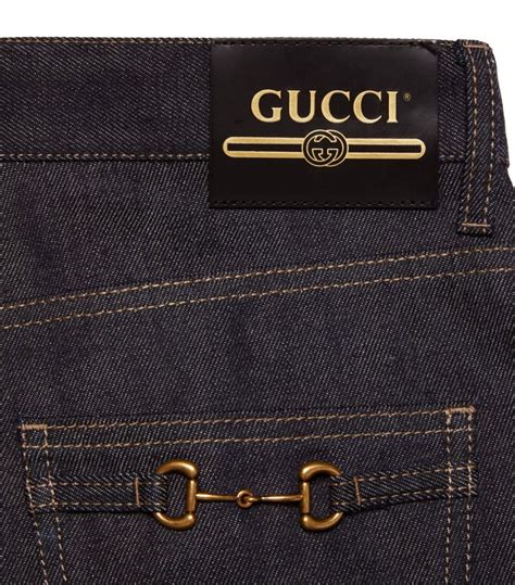 pantalón gucci original precio|gucci tapered jeans.